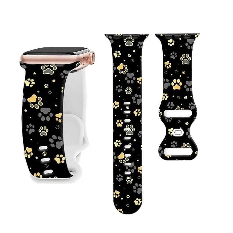 Silikon Pfote Schwarz für Apple Watch