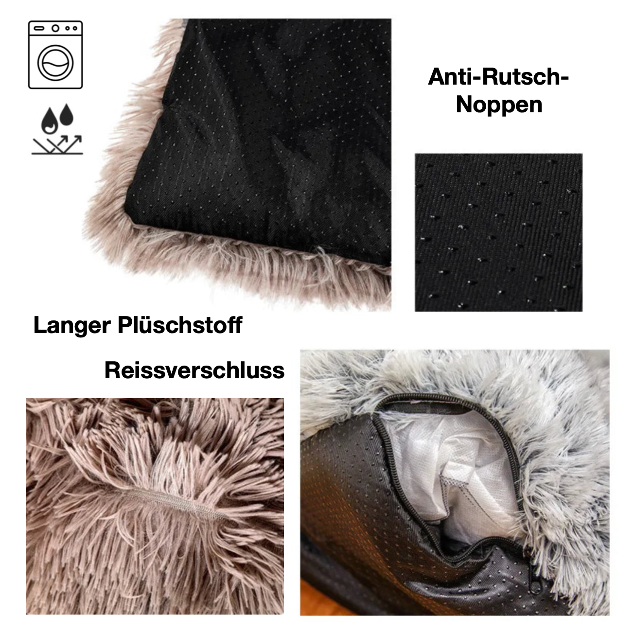 Flauschi Hundebett für Sofa S-XL