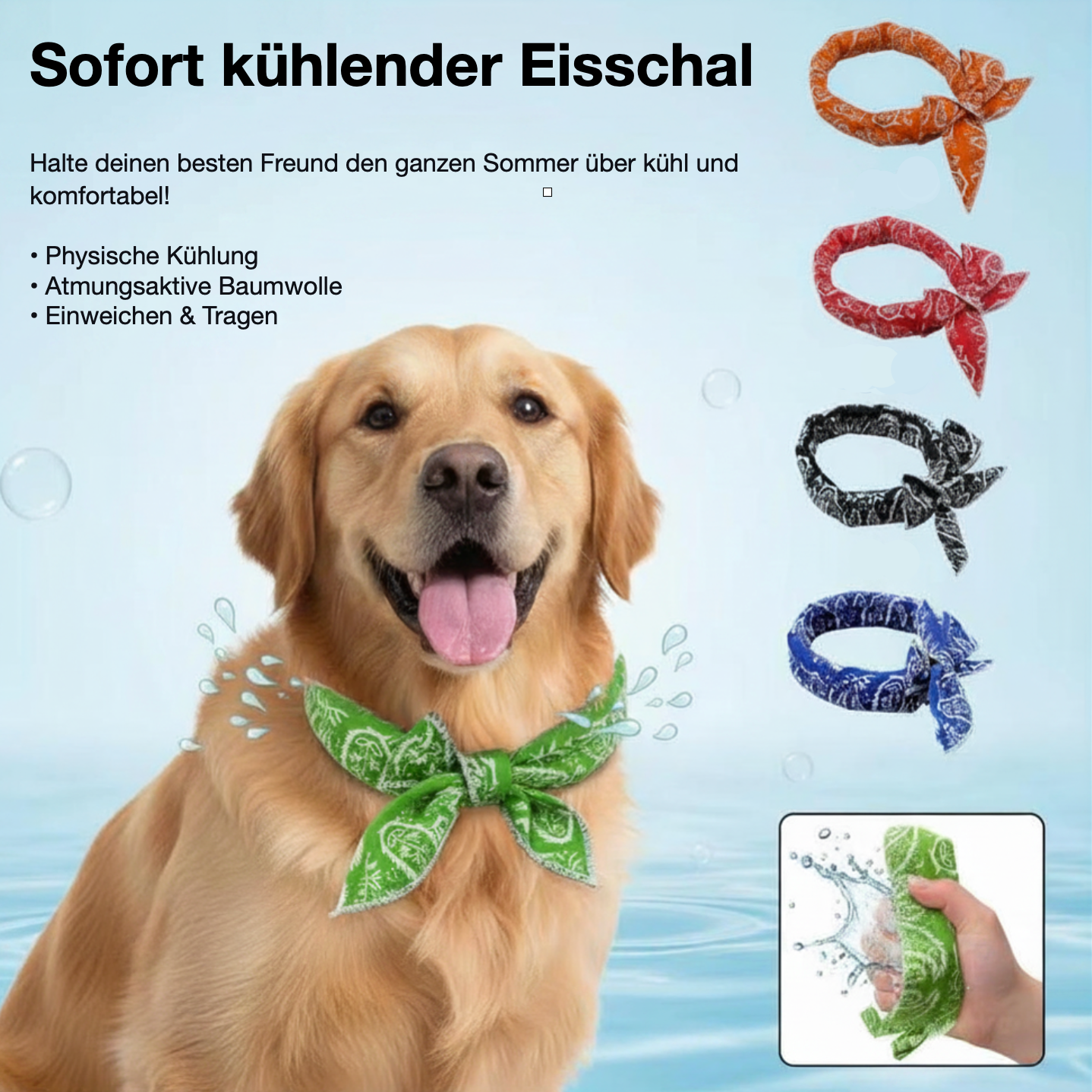 Kühlender Eisschal