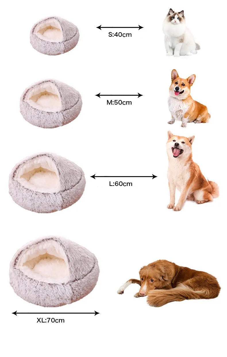 Fluffi Kuschel-Höhle 40-70cm