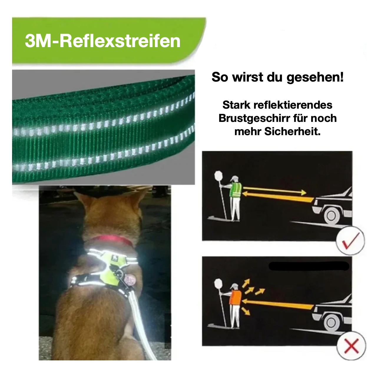 Reflektierendes Brustgeschirr