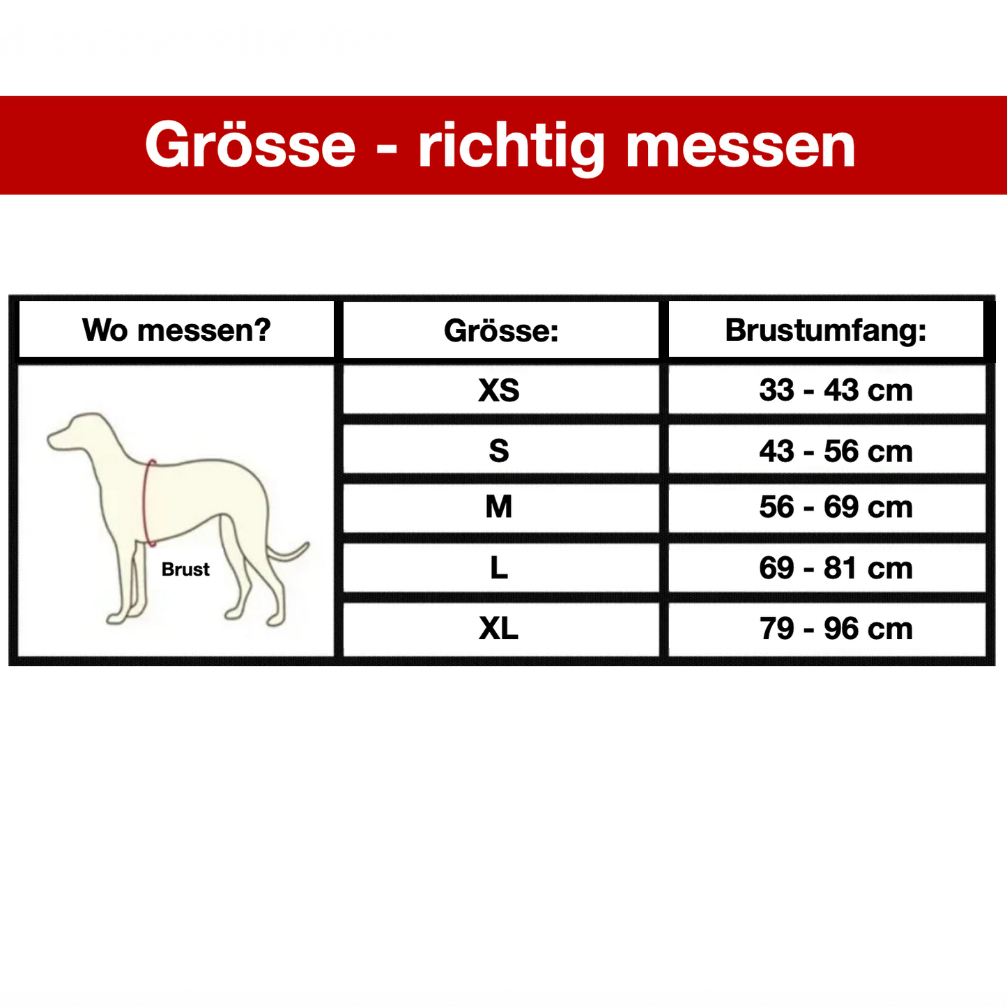 Reflektierendes Brustgeschirr