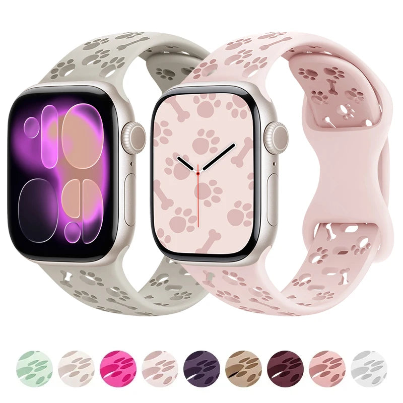 Silikon Pfote & Knoche für Apple Watch