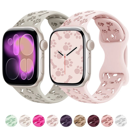 Silikon Pfote & Knoche für Apple Watch