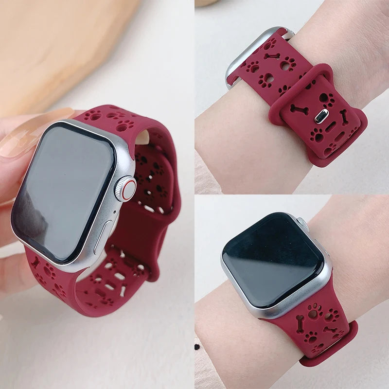 Silikon Pfote & Knoche für Apple Watch