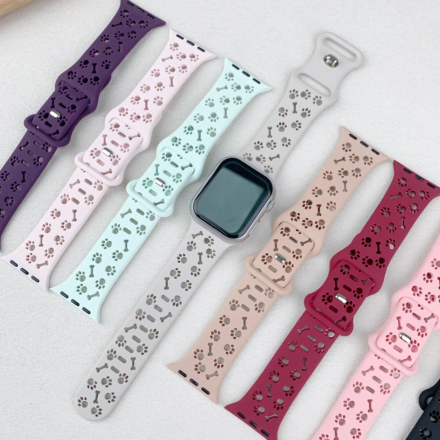Silikon Pfote & Knoche für Apple Watch
