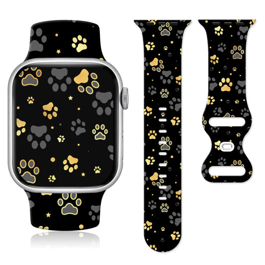 Silikon Pfote Schwarz für Apple Watch