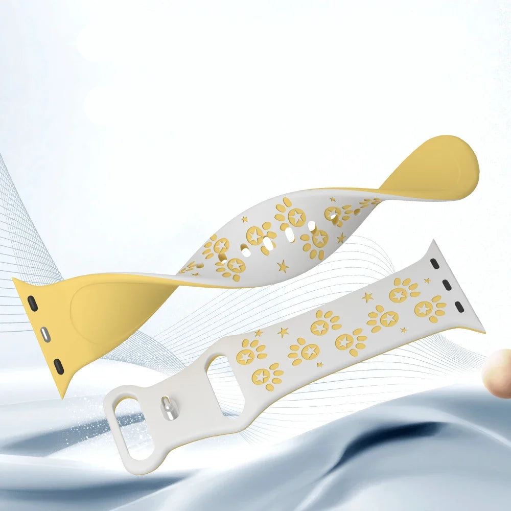 Silikon Pfote & Stern für Apple Watch
