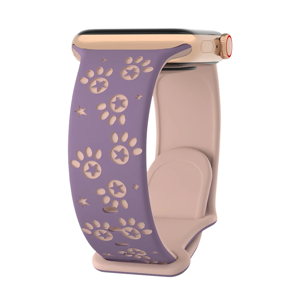 Silikon Pfote & Stern für Apple Watch
