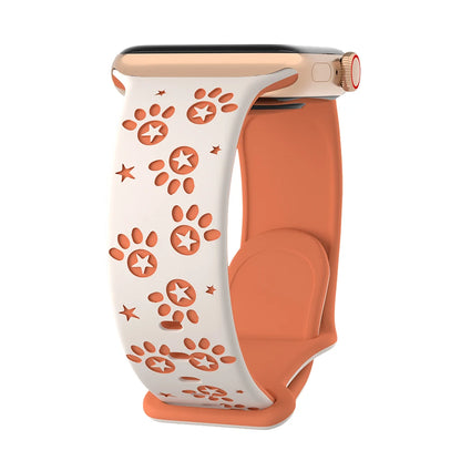 Silikon Pfote & Stern für Apple Watch