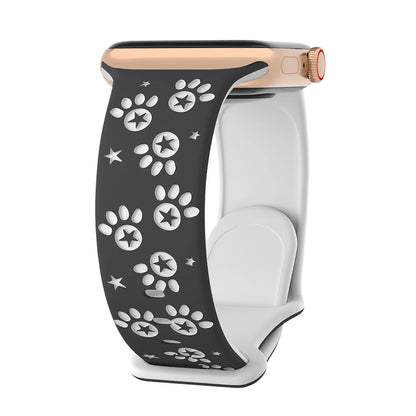Silikon Pfote & Stern für Apple Watch