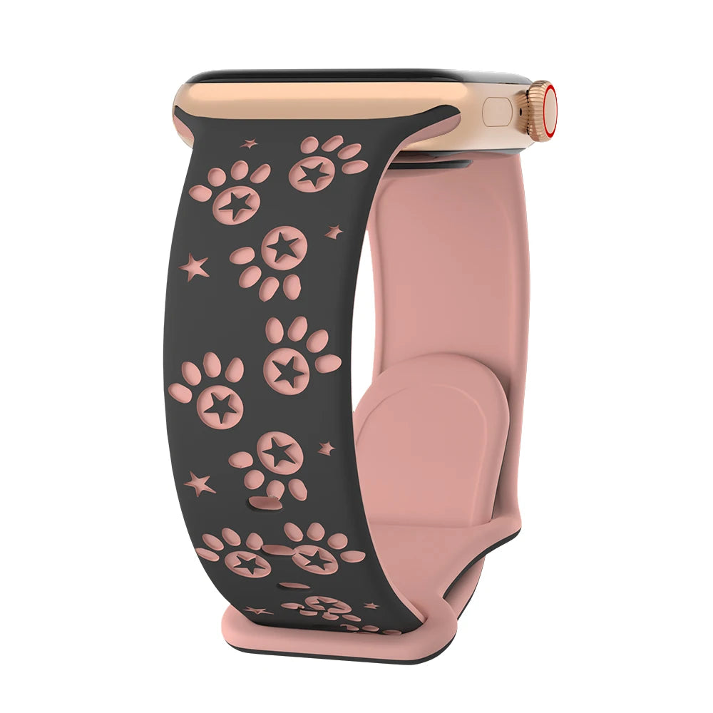 Silikon Pfote & Stern für Apple Watch