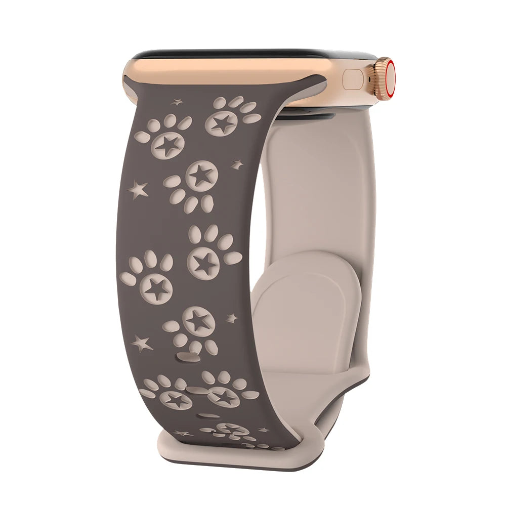 Silikon Pfote & Stern für Apple Watch