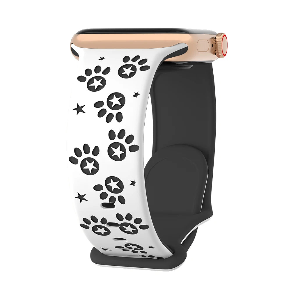 Silikon Pfote & Stern für Apple Watch