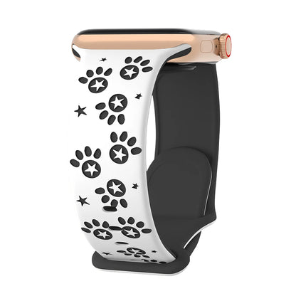 Silikon Pfote & Stern für Apple Watch