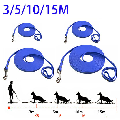 Wasserdichte PVC-Hundeleine 3/5/10/15 m